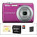 Nikon Coolpix S220 Digital Camera with Deluxe Accessory Kit (Magenta)