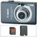 Canon PowerShot SD1200 IS Digital Camera with Basic Accessory Kit  (Dark Grey)