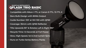 Quantum Instruments Qflash TRIO Basic Flash for Nik 860330 B&H