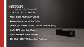 Silicon Power 1TB DS72 Dual USB 3.2 Gen 2 SP001TBUC3S72V1K B&H