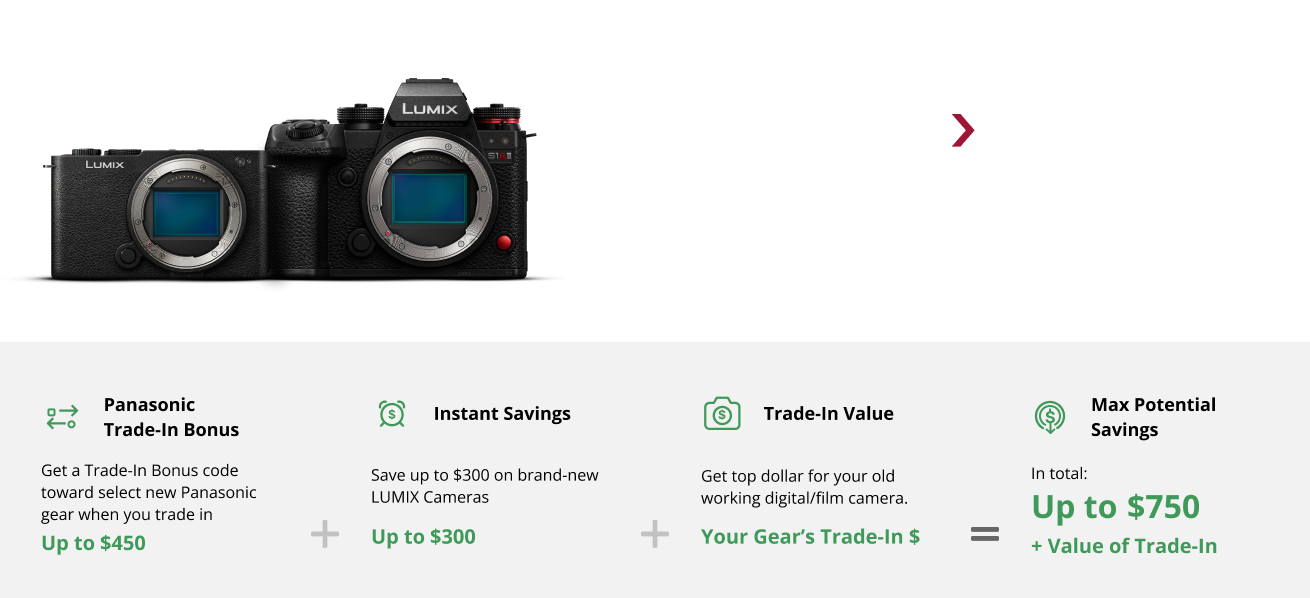Trade your old gear for a Bonus worth up to $450 toward: