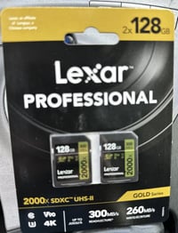 Lexar 256GB Professional 2000x UHS-II SDXC LSD2000256G-BNNNU B&H