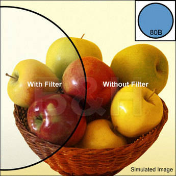 Hasselblad Series 50 CB-12 (80B) Color Conversion Glass Filter