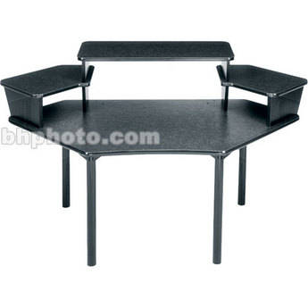 Middle Atlantic Corner Video Desk w/ 3-Pce Overbridge  MDV-CNR3  (Graphite)