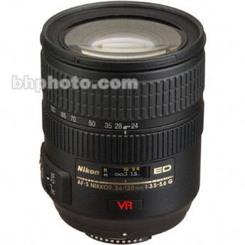 Nikon Zoom Wide Angle-Telephoto AF Zoom Nikkor 24-120mm f/3.5-5.6G ED-IF AF-S VR Autofocus Lens
