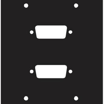 Middle Atlantic Two DB15 Punchout Panel