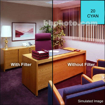 Cokin A707 Color Compensating CC40C (Cyan) Resin Filter