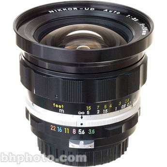 Nikon Super Wide Angle 20mm f/3.5 UD Manual Focus Lens - 72mm (Non-AI)