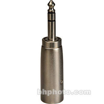 Remote Audio 1/4" TRS Male to 3-Pin XLR Male Adapter