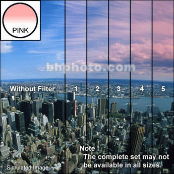 Tiffen 2 x 3" 3 Pink Soft-Edge Graduated Filter (Horizontal Orientation)