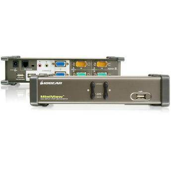 IOGEAR Dual View GCS1742 2-Port USB KVM Switch with Dual Monitor Support