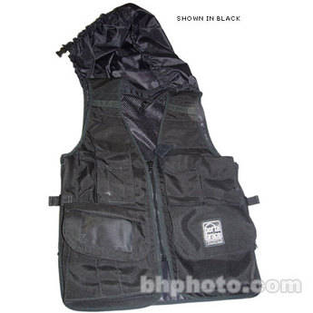 PortaBrace Video Vest with Hood (X-Large, Blue)