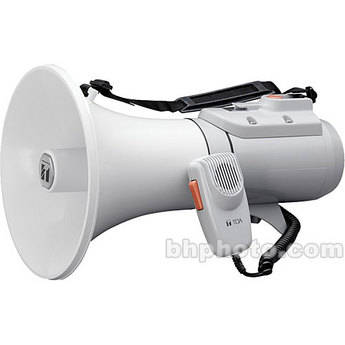 Toa Electronics ER-2215W 15W Shoulder-Held Megaphone with Whistle and Detachable Microphone (Gray)