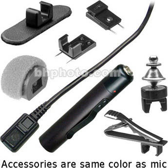 Tram TR50 Omni Lavalier Microphone with TA5F Connector for Lectrosonics Transmitters and TR79+ Power Supply (Black)