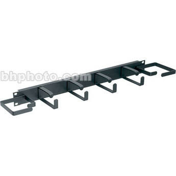 Middle Atlantic HCM-1DV Horizontal Cable Manager: 1U D-Ring Style with End Rings