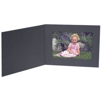 Collector's Gallery Contemporary Black Portrait Folder w/o Border for 8.5 x 11"