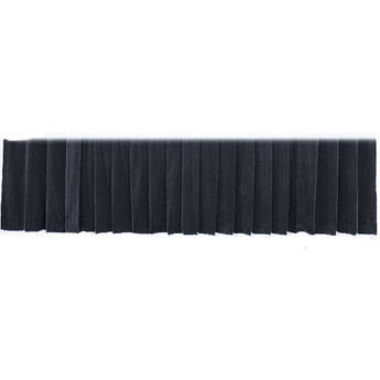 The Screen Works Drapery Panel for the 16'x50" Classic Screen - 15 oz Encore IFR Polyvelour - Black