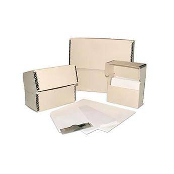Print File FLIPBOX45 FlipTop Storage Box (6 x 5 x 2.5") (Tan)