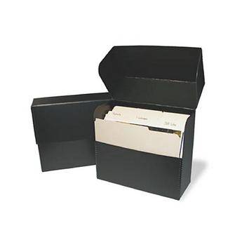 Print File DBLEGAL Metal Edge Legal Size Document Storage Box (15.25 x 10.25 x 5", Black)