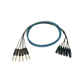 Whirlwind Medusa Multitrack 6 Channel 1/4" TRS Male to XLR Female Snake - 10'