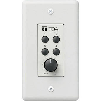 Toa Electronics ZM-9002 - 4-Switch Remote Panel for 9000 Series