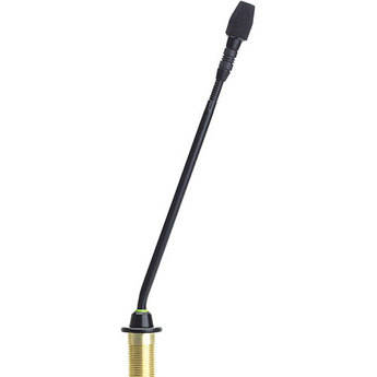 Shure MX410 10" Gooseneck Mic with Cardioid Capsule, Surface-Mount Preamp, and 2-Color LED Ring on Bottom (Black)