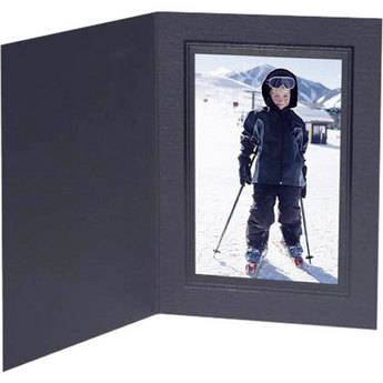Collector's Gallery Portrait Folder w/ Black Border for 4x6", Model PF5200-46 (Black)