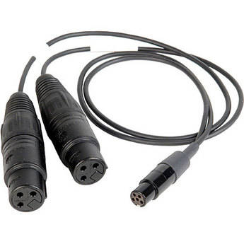 Remote Audio 5-Pin TA5-Female to 2 3-Pin XLR Female Y-Cable for STA100