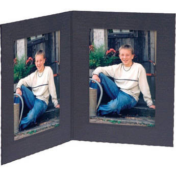Collector's Gallery Double View Folder-Contemporary Style  without Foil Border , Model PF5402-57-for 5 x 7" Prints (Portrait Format)