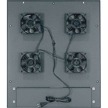 Middle Atlantic MW-4FT-380CFM 380 CFM Integrated Fan Top with (4) 4-1/2" Fans