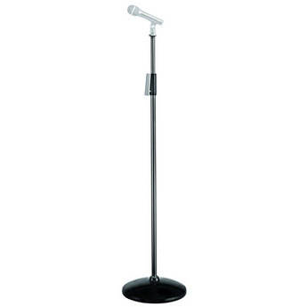 Manfrotto 622 Adjustable Microphone Stand with Round Steel Base (Chrome/Steel)