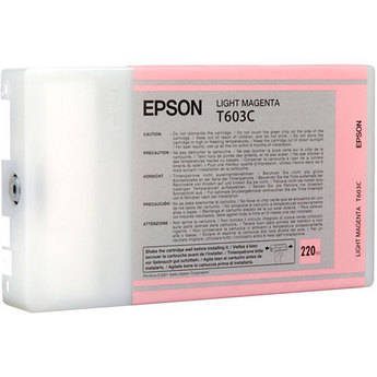 Epson T603C00 Light Magenta UltraChrome K3 Ink Cartridge (220mL)