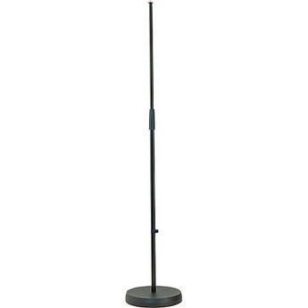 K&M 260/1 Microphone Stand with Round Base (Black)