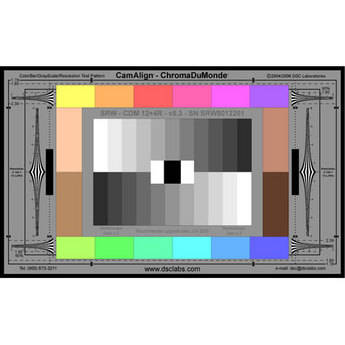 DSC Labs ChromaDuMonde 12+4-R Senior CamAlign Chip Chart with Resolution