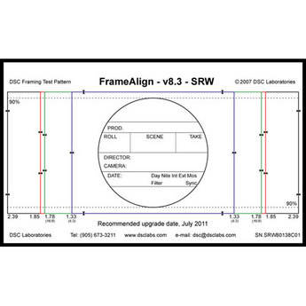 DSC Labs FrameAlign Senior CamAlign Chart