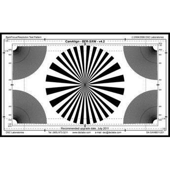 DSC Labs Backfocus Super Maxi Focus Pattern Chart with Resolution