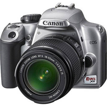 Canon EOS Rebel XS (a.k.a. 1000D) SLR Digital Camera Kit (Silver) with 18-55mm IS Lens
