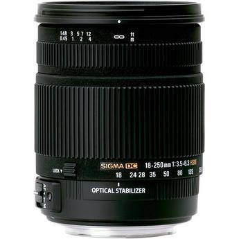 Sigma 18-250mm f/3.5-6.3 DC OS HSM Autofocus Zoom Lens For Canon Cameras