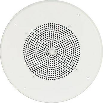 Bogen Ceiling Speaker Assembly with S86 8" Cone & Recessed Volume Control (Bright White)