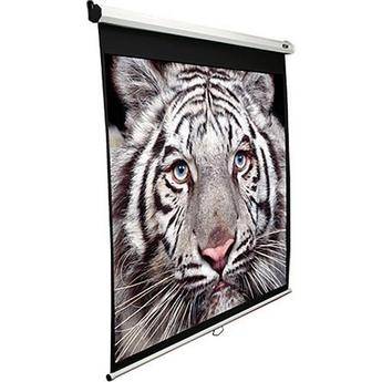 Elite Screens M100XWH-E24 Manual Series Projection Screen With 24" Drop (49.1 x 87.2")