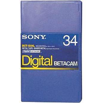 Sony BCT-D34L 34 Minute Large Digital Betacam Cassette