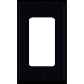 FSR SS-DPLT1-BLK Decora Wall Plate (1-Gang, Black)