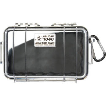 Pelican 1040 Micro Case (Clear Black with Colored Lining)