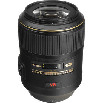 Used Nikon AF-S VR Micro-NIKKOR 105mm f/2.8G IF-ED Lens 2160 B&H
