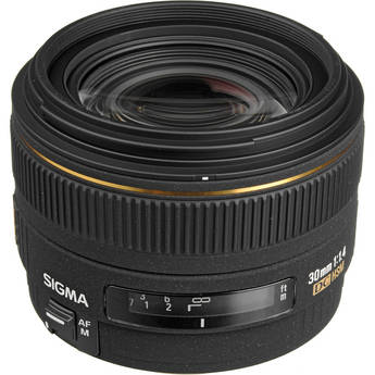 Sigma 30mm f/1.4 EX DC HSM Autofocus Lens for Canon Digital