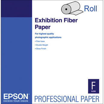 Epson Exhibition Fiber Photo Inkjet Paper (17" x 50' Roll)