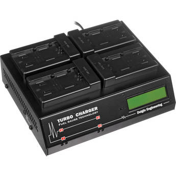 Dolgin Engineering TC400 Four-Position Simultaneous Battery Charger for Panasonic VBD58, VBR118G, VBR89G, VBR59P, and D54