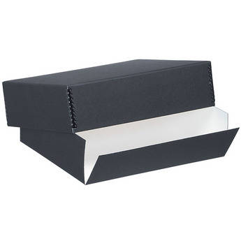 Lineco Drop-Front Archival Box (8.6 x 11.1 x 3", Black)