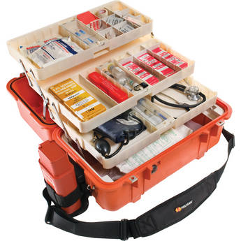 Pelican 1460EMS Case with EMS Organizer/Divider Set (Orange)