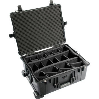 Pelican 1614 Waterproof 1610 Case with Dividers (Black)